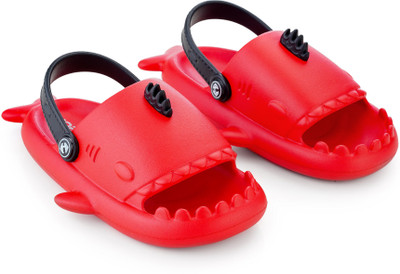 Hoppa Boys & Girls Slip-on Clogs(Red , 3.5-4 Year)