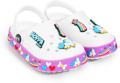 Hoppa Boys & Girls Slip-on Clogs(White , 8-9 Year)