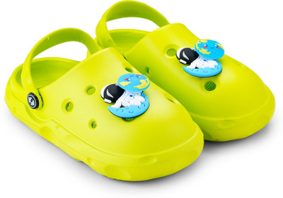 Hoppa Boys & Girls Slip-on Clogs(Green , 4.5-5 Year)