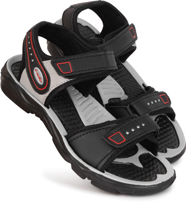 DRACKFOOT Boys & Girls Velcro Thong Sandals(Black , 3-3.5 Years)