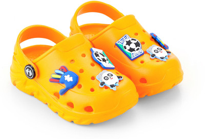 Hoppa Boys & Girls Slip-on Clogs(Yellow , 6.5-7 Year)