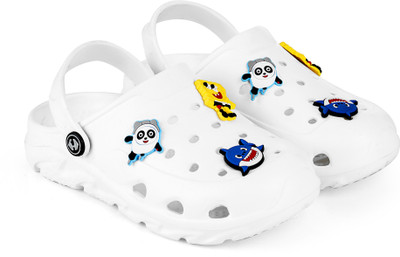 Hoppa Boys & Girls Slip-on Clogs(White , 8-9 Year)
