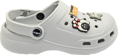 TRV Boys & Girls Sling Back Clogs(Grey , 11-11.5 YEARS)
