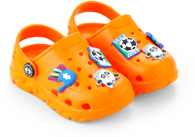 Hoppa Boys & Girls Slip-on Clogs(Orange , 5-5.5 Year)