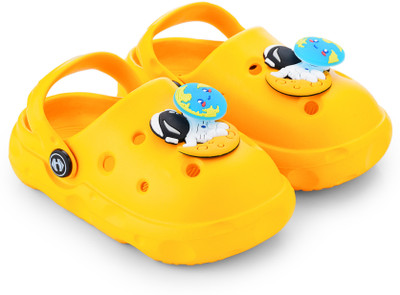 Hoppa Boys & Girls Slip-on Clogs(Gold , 3-3.5 Year)