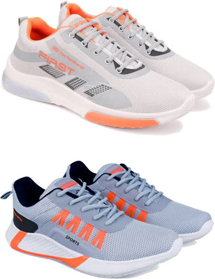 DRACKFOOT Boys Lace Sneakers(Grey, 4.5-5 Years)