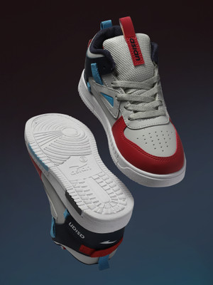 asian Boys Lace Sneakers(White, 10-11 Years)