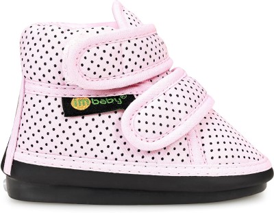 im baby Boys & Girls Velcro Sneakers(Pink, 12-18 Months)