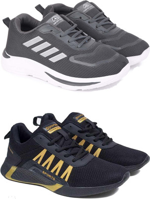 Pennen Boys Lace Running Shoes(Multicolor, 8-9 Years)