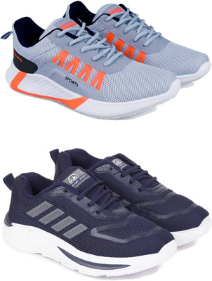 Pennen Boys Lace Running Shoes(Multicolor, 8-9 Years)