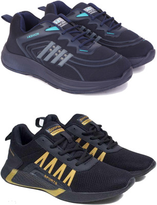 Pennen Boys Lace Running Shoes(Multicolor, 10-11 Years)