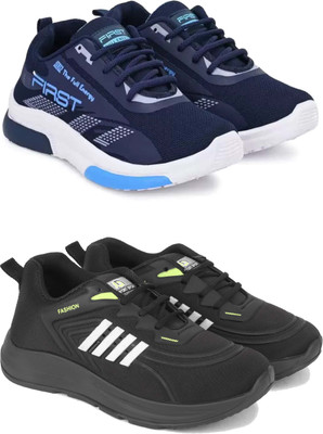 Pennen Boys Lace Running Shoes(Black, 4.5-5 Years)