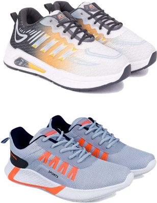 Pennen Boys Lace Running Shoes(Multicolor, 8-9 Years)