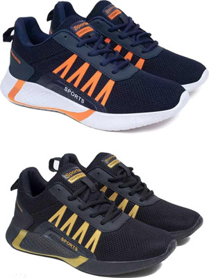 DRACKFOOT Boys Lace Sneakers(Black, 11-12 Years)