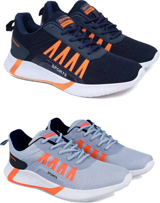 DRACKFOOT Boys Lace Sneakers(Grey, 9-10 Years)