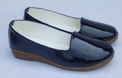 New latest Girls Slip on Ballerinas(Black, 9-10yr)