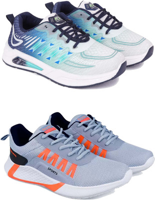 Pennen Boys Lace Running Shoes(Multicolor, 8-9 Years)
