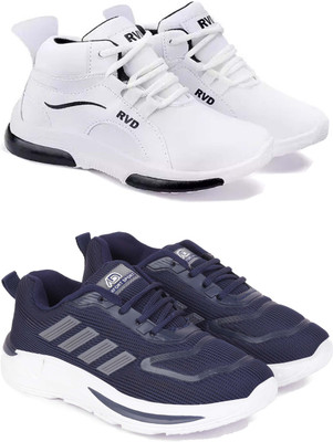 Pennen Boys Lace Running Shoes(Multicolor, 4.5-5 Years)