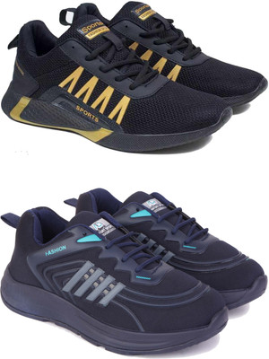 Pennen Boys Lace Running Shoes(Multicolor, 10-11 Years)
