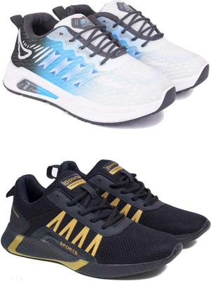 DRACKFOOT Boys Lace Running Shoes(Multicolor, 9-10 Years)