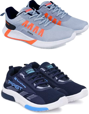 DRACKFOOT Boys Lace Sneakers(Blue, 4.5-5 Years)