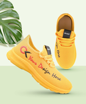 Birde Boys Slip on Sneakers(Yellow, 4-4.5 YEARS)