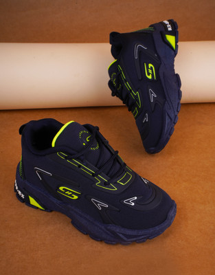 kats Boys Lace Sneakers(Dark Blue, 18-24 Month)