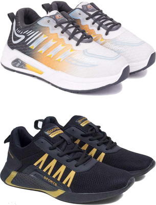 Pennen Boys Lace Running Shoes(Multicolor, 10-11 Years)