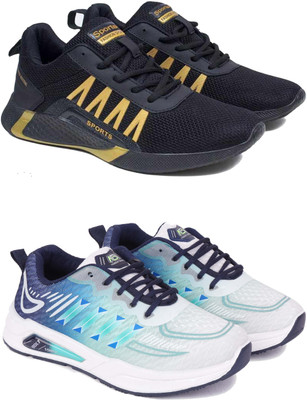 Pennen Boys Lace Running Shoes(Multicolor, 10-11 Years)
