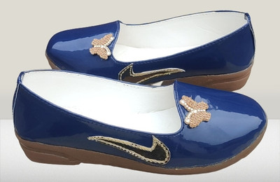 NEWLATESTGOODLOOKING & PERFECTFEELING WITH DEVICE Girls Slip on Loafers(Blue, 7-8 yer)