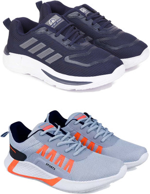 DRACKFOOT Boys Lace Running Shoes(Multicolor, 9-10 Years)