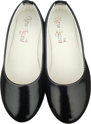 NEWLATESTGOODLOOKING & PERFECTFEELING WITH DEVICE Girls Slip on Ballerinas(Black, 8-8.5 year)