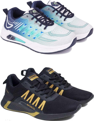 DRACKFOOT Boys Lace Running Shoes(Multicolor, 9-10 Years)