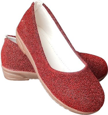 NEWLATESTGOODLOOKING & PERFECTFEELING WITH DEVICE Girls Slip on Ballerinas(Maroon, 5.5-6 year)