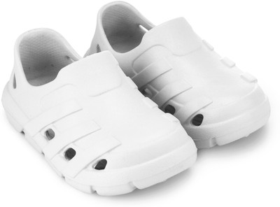 Hoppa Boys & Girls Slip-on Clogs(White , 8-9 Year)