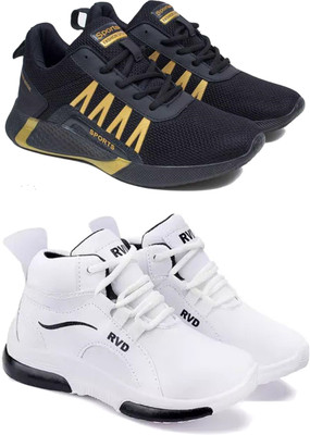 DRACKFOOT Boys Lace Sneakers(White, 9-10 Years)