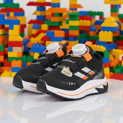 jootiyapa Boys & Girls Lace Sneakers(Orange, 2.5-3-Years)