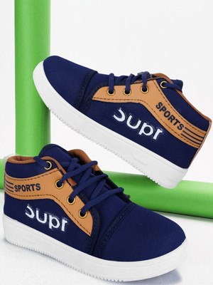 Trend Zone Boys & Girls Lace Sneakers(Blue, 5-5.5 Years)
