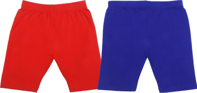 FASHA Short For Boys & Girls Casual Solid Cotton Lycra(Multicolor, Pack of 2)