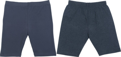 FASHA Short For Boys & Girls Casual Solid Cotton Lycra(Multicolor, Pack of 2)