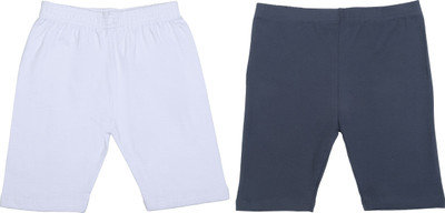 FASHA Short For Boys & Girls Casual Solid Cotton Lycra(Multicolor, Pack of 2)
