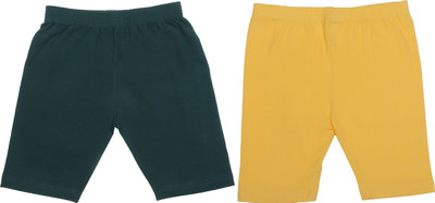 FASHA Short For Boys & Girls Casual Solid Cotton Lycra(Multicolor, Pack of 2)