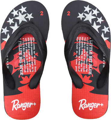Zevion Boys & Girls Slip On Slipper Flip Flop(Red , 5.5-6 Years)