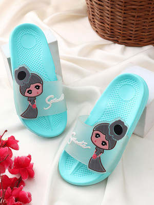 KAPYANSH Girls Slip On Slipper Flip Flop(Multicolor , 7-7.5 Years)