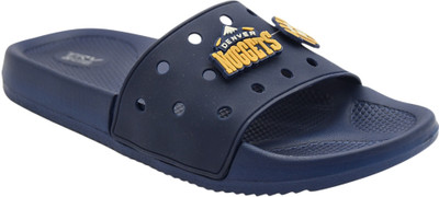 TRV Boys & Girls Slip On Slipper Flip Flop(Black , 8-9 Years)