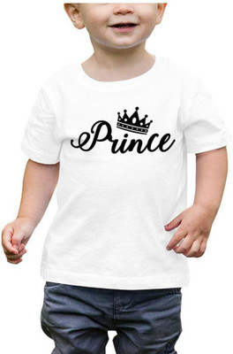 SFA Boys Graphic Print Polyester Regular T Shirt(White, Pack of 1)