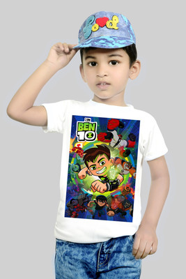 RIvoPrints Baby Boys & Baby Girls Graphic Print Cotton Blend Regular T Shirt(Multicolor, Pack of 1)