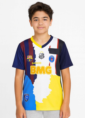 BUGOAT Boys & Girls Printed Polyester Regular T Shirt(Multicolor, Pack of 1)