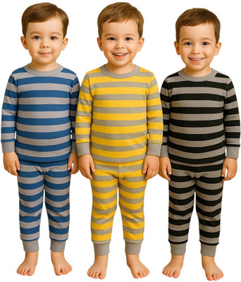 Paryag Top - Pyjama Set For Baby Boys & Baby Girls(Multicolor, Pack of 1)