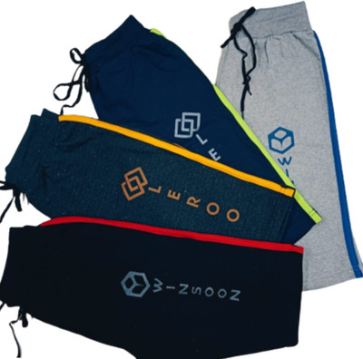VISHNU Three Fourth For Boys(Multicolor Pack of 4)
